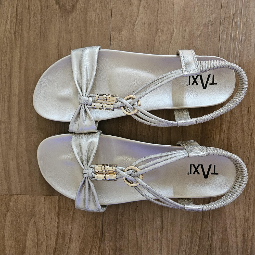 TAXI Women's Elegant Silver Sandals